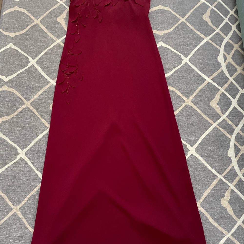 Sachin + Babi Red Strapless Sheath Dress for Prom